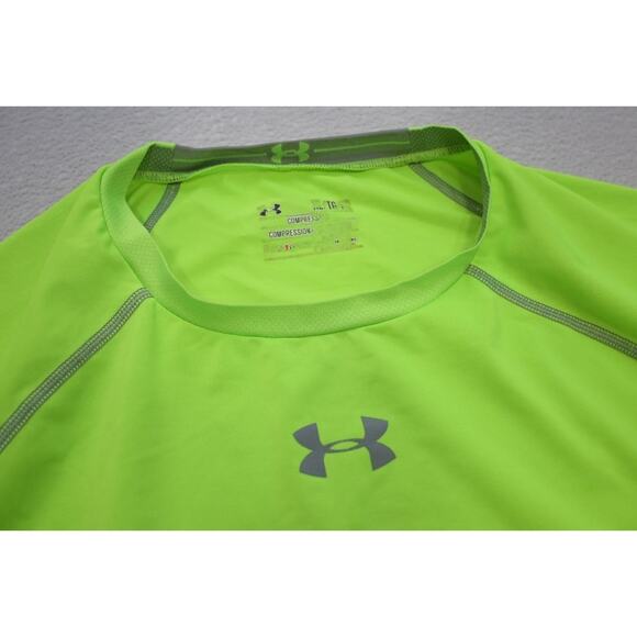 Under Armour Compression Gym Shirt Short Sleeve Athletic HeatGear Mens Sz XL - Picture 7 of 11